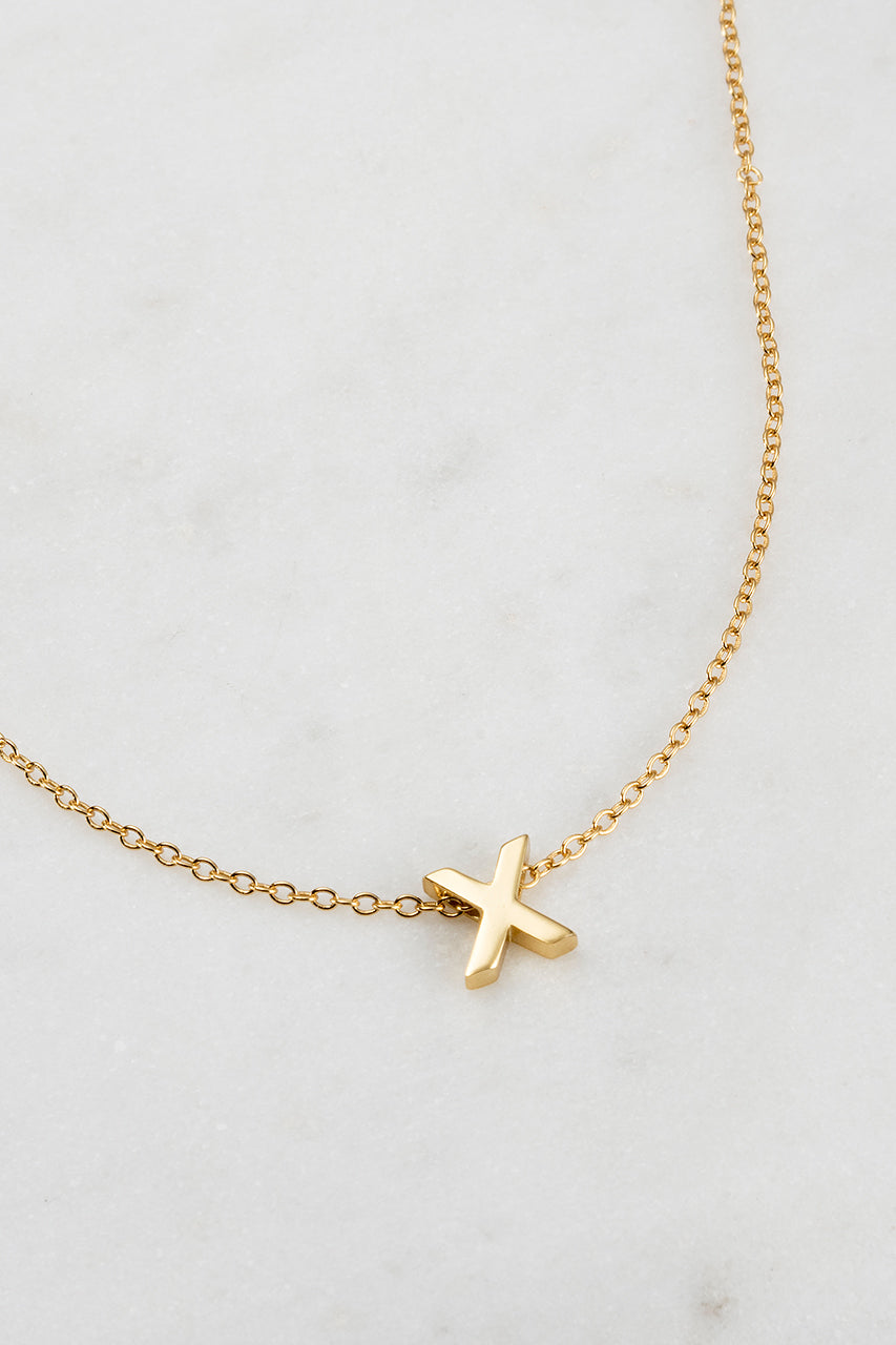 Zafino - Letter Necklace (18K Gold Plated) Zafino