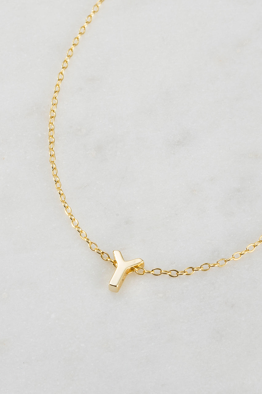 Zafino - Letter Necklace (18K Gold Plated) Zafino