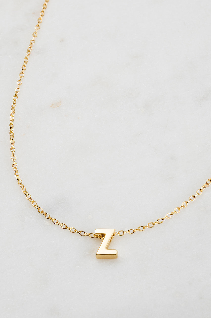 Zafino - Letter Necklace (18K Gold Plated) Zafino
