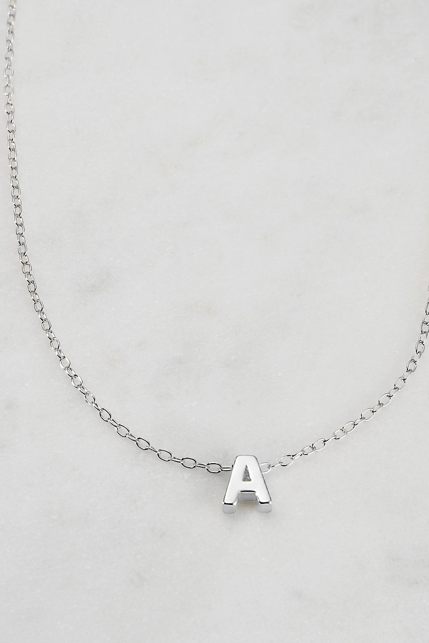 Zafino - Letter Necklace (925 Sterling Silver) Zafino