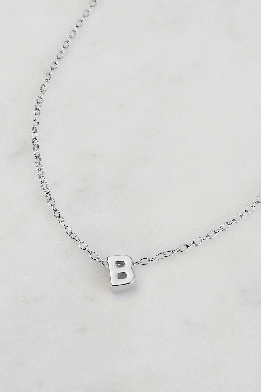 Zafino - Letter Necklace (925 Sterling Silver) Zafino