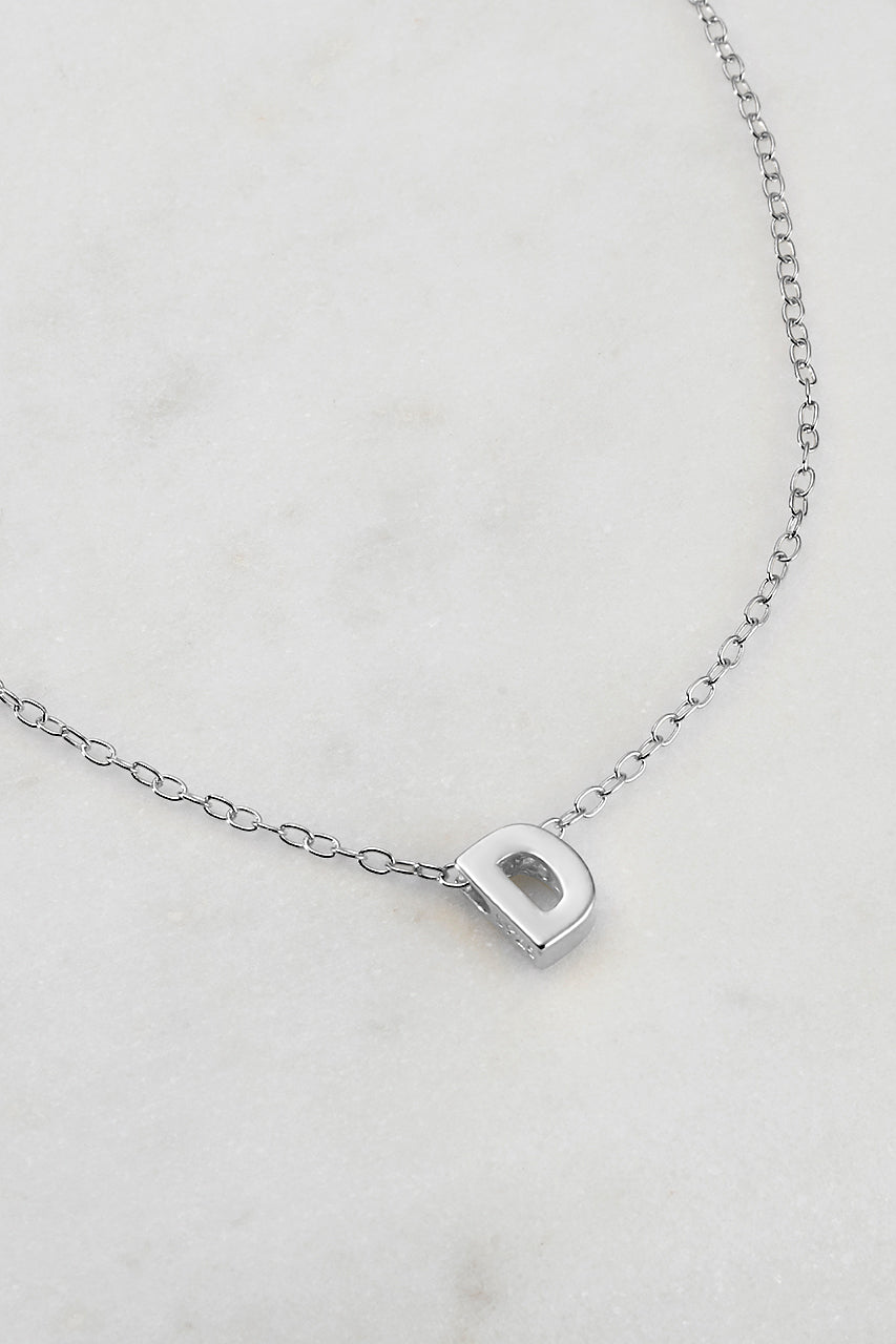 Zafino - Letter Necklace (925 Sterling Silver) Zafino