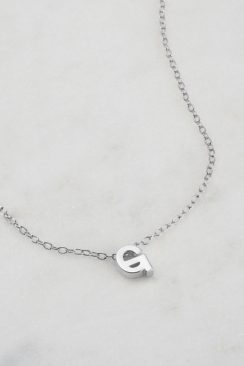 Zafino - Letter Necklace (925 Sterling Silver) Zafino