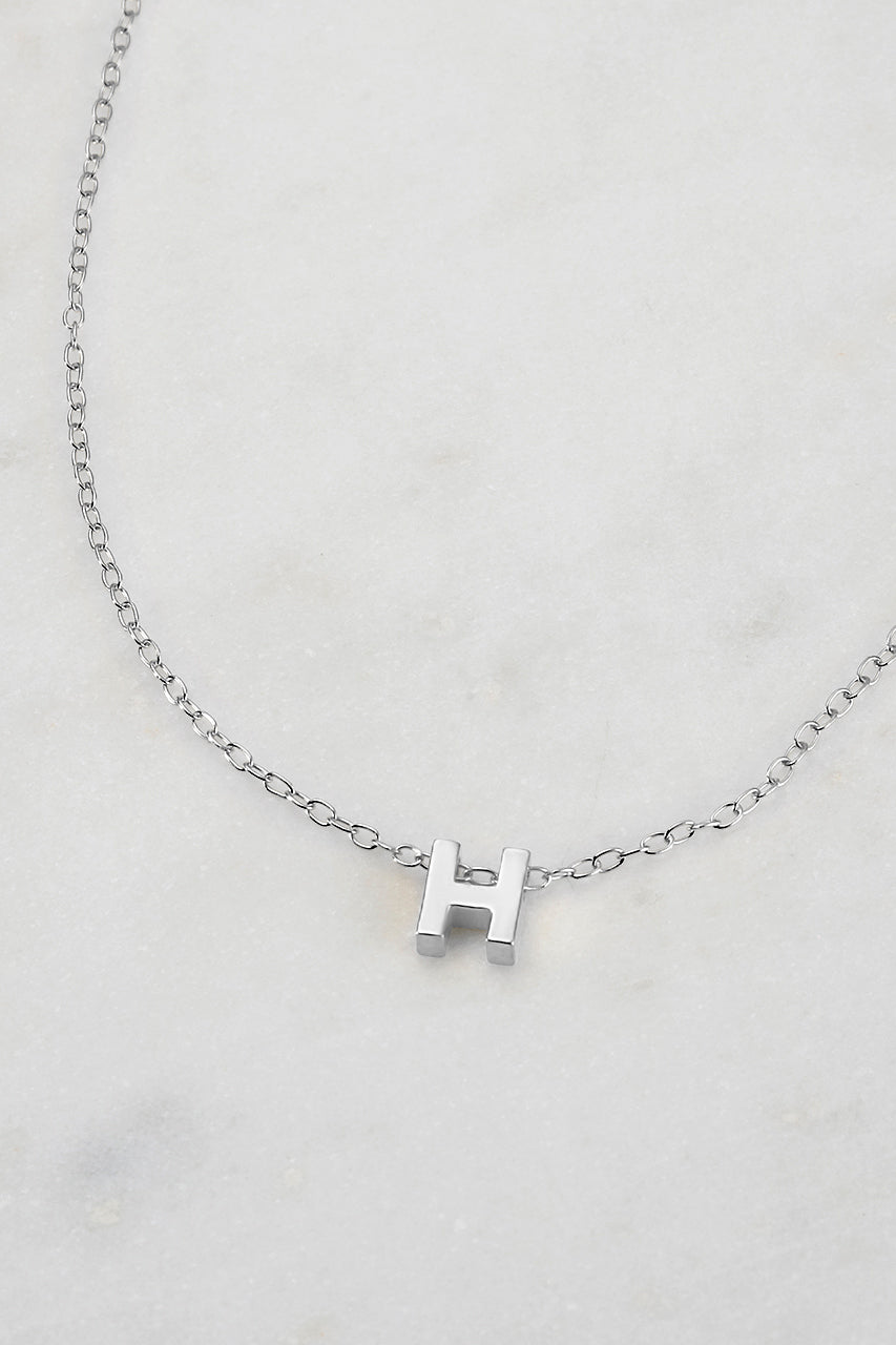 Zafino - Letter Necklace (925 Sterling Silver) Zafino