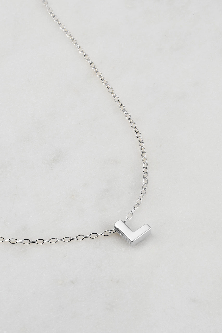Zafino - Letter Necklace (925 Sterling Silver) Zafino