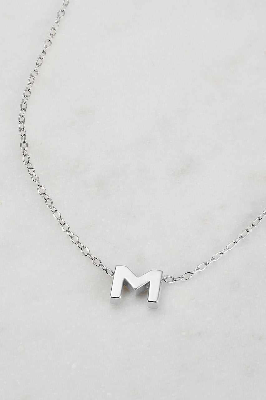 Zafino - Letter Necklace (925 Sterling Silver) Zafino