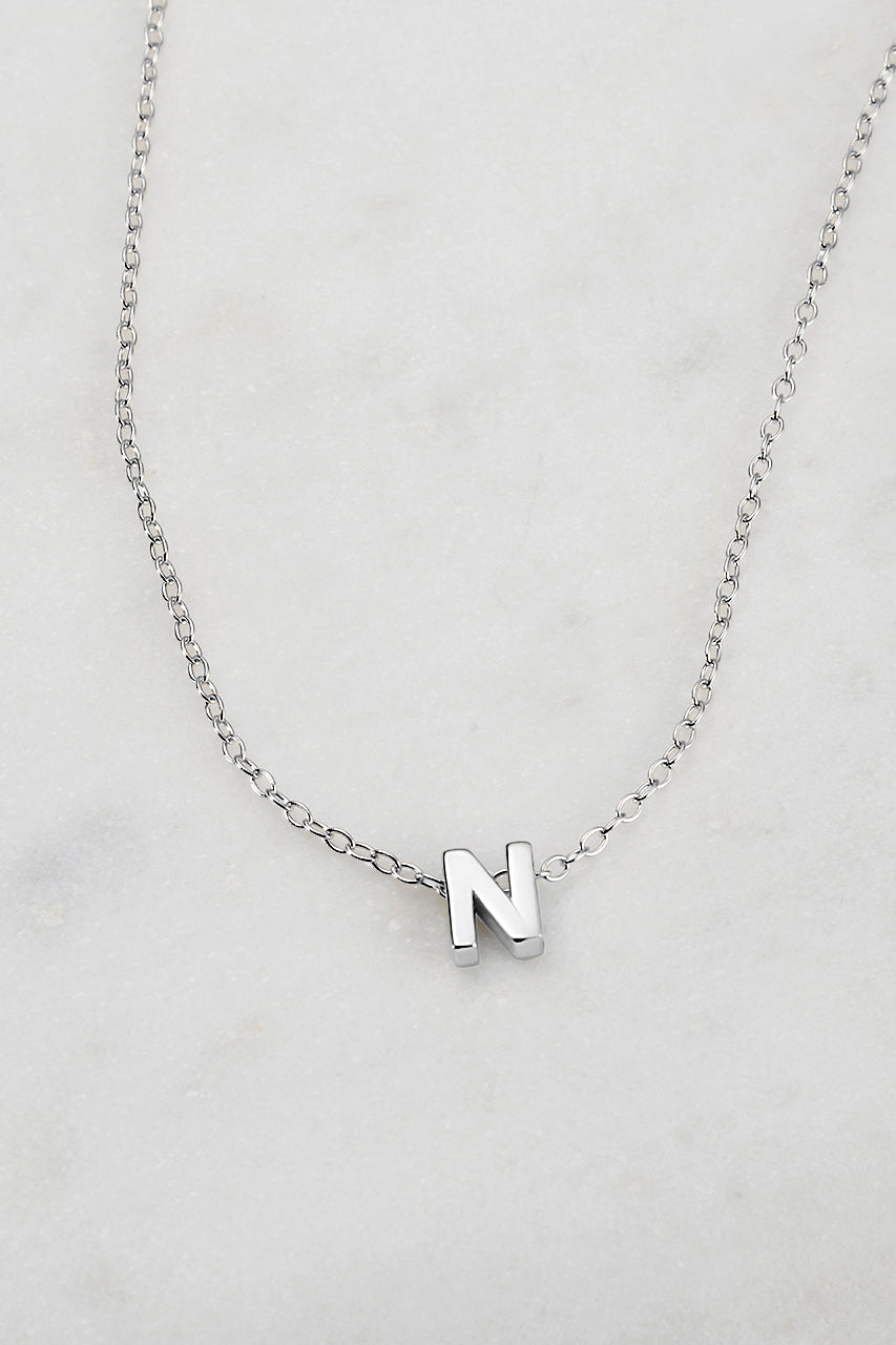 Zafino - Letter Necklace (925 Sterling Silver) Zafino