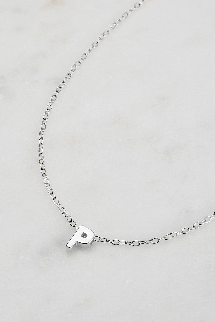 Zafino - Letter Necklace (925 Sterling Silver) Zafino