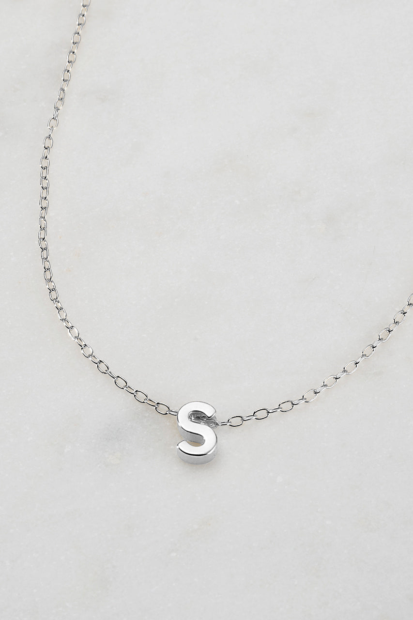 Zafino - Letter Necklace (925 Sterling Silver) Zafino