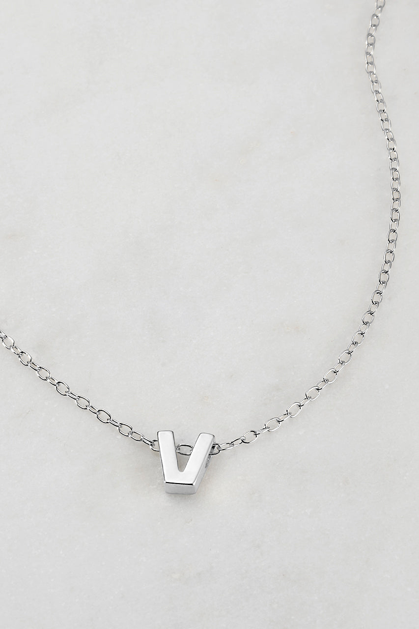 Zafino - Letter Necklace (925 Sterling Silver) Zafino