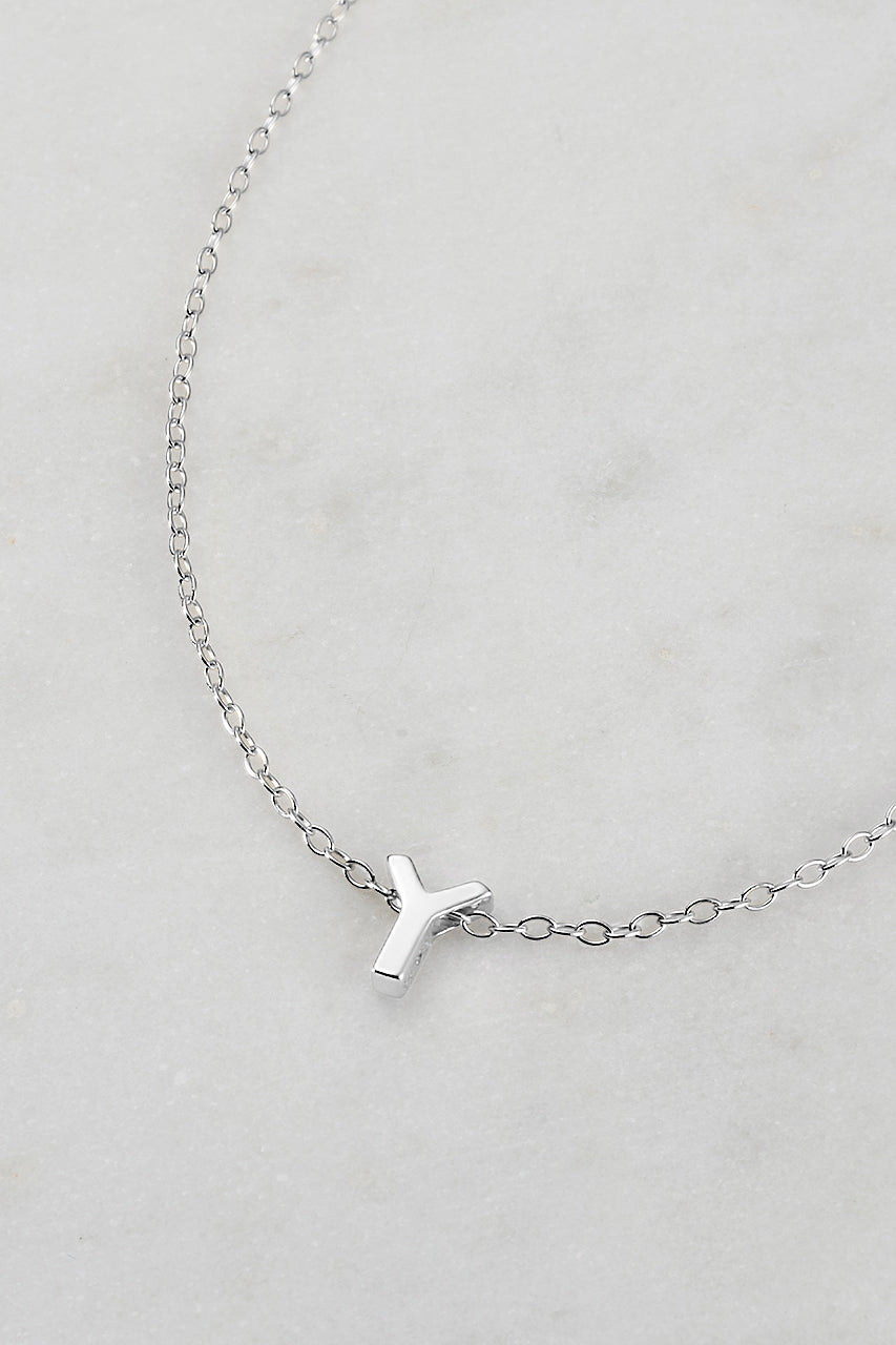 Zafino - Letter Necklace (925 Sterling Silver) Zafino