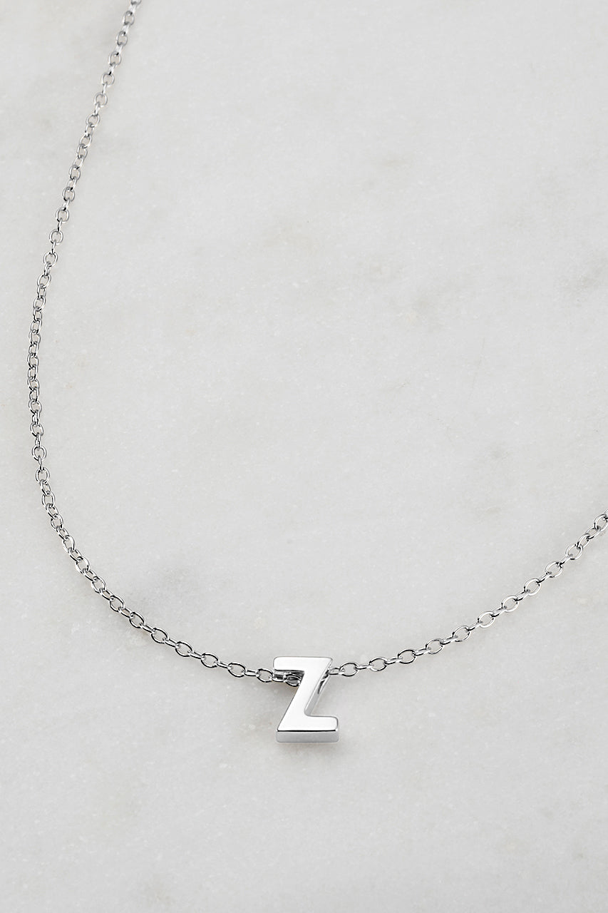 Zafino - Letter Necklace (925 Sterling Silver) Zafino