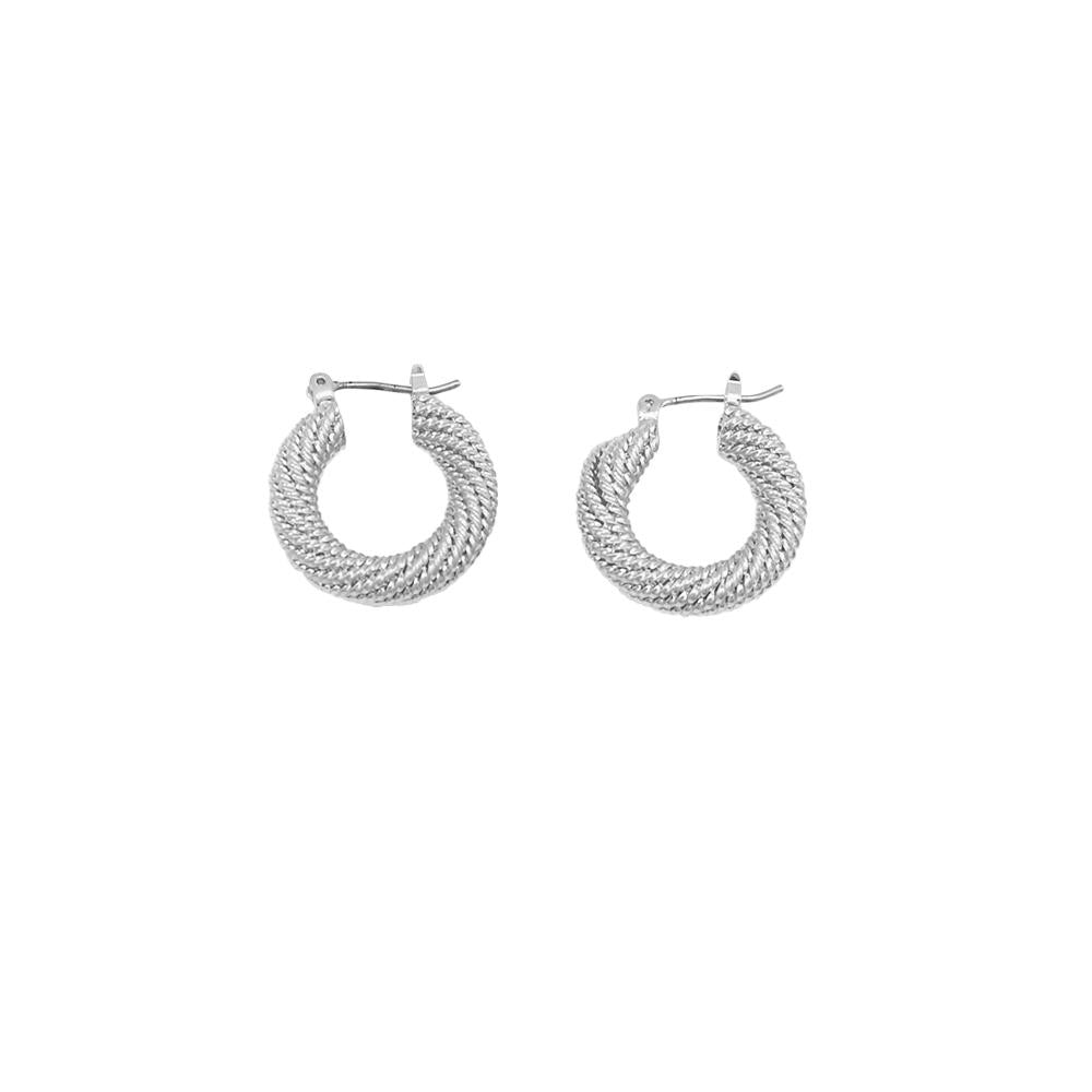 Jolie and Deen Romy Hoops - Silver Jolie & Deen