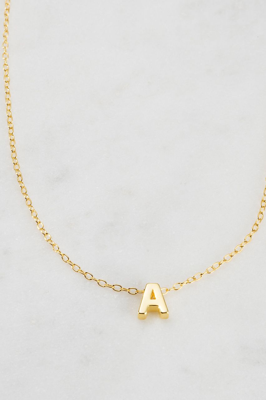 Zafino - Letter Necklace (18K Gold Plated) Zafino