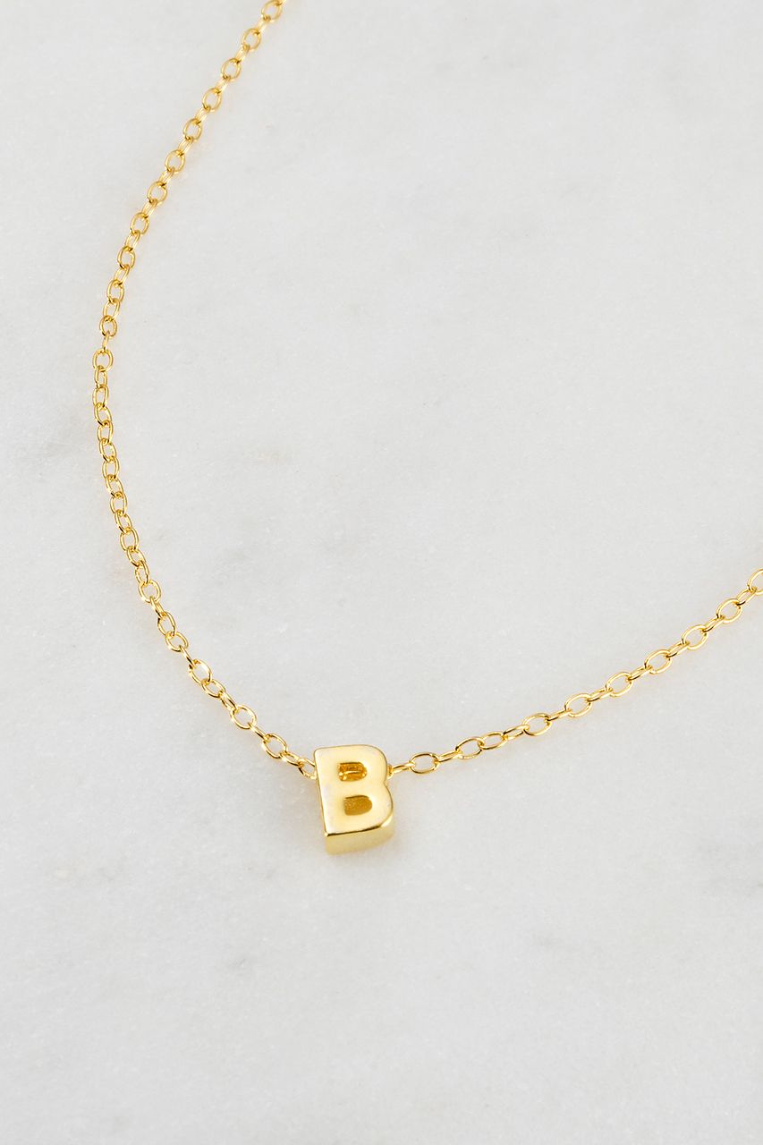Zafino - Letter Necklace (18K Gold Plated) Zafino