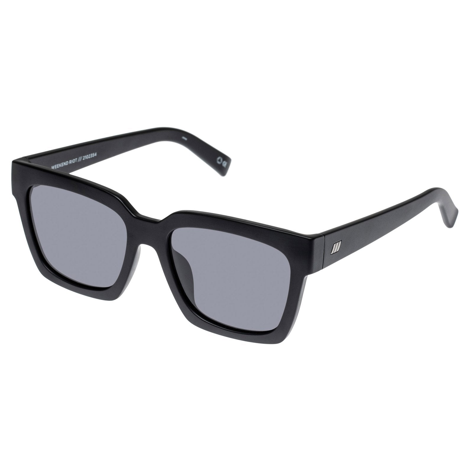 Le Specs Weekend Riot - Matte Black Polarized Le Specs