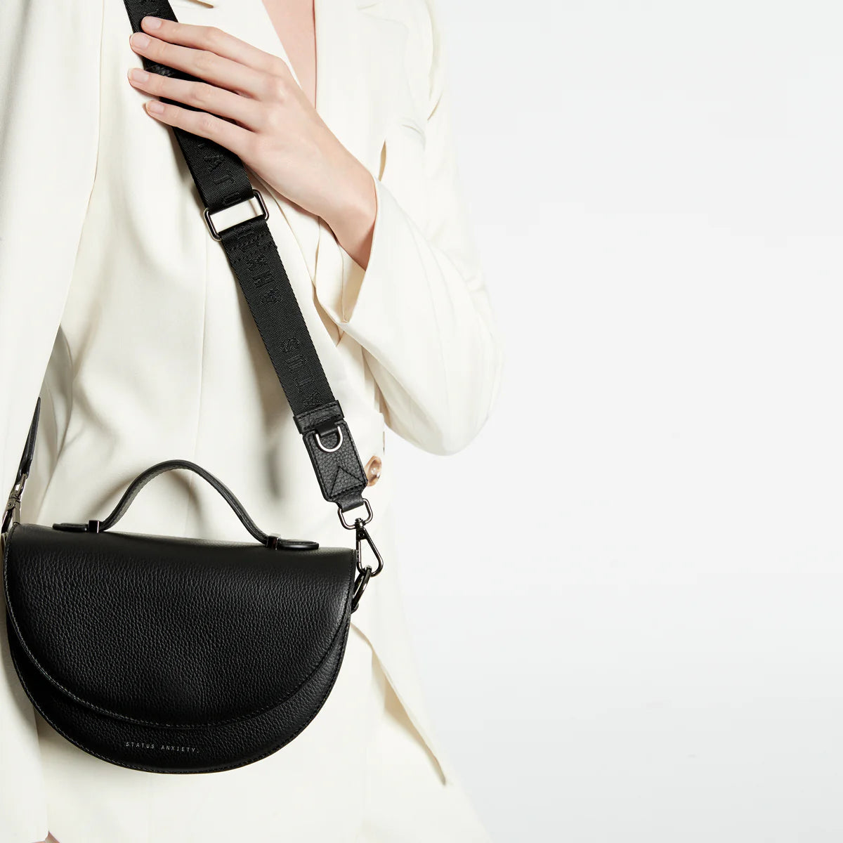 Status Anxiety All Nighter With Webbed Strap -Black Status Anxiety