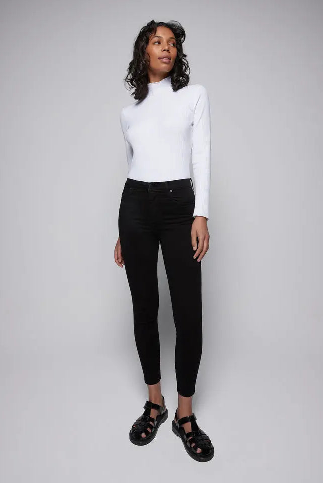 Nobody Denim Cult Skinny Ankle - PowerBlk Nobody Denim