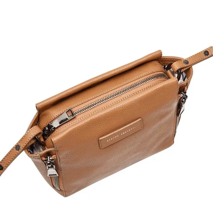 Status Anxiety The Ascendants Bag - Tan Pebble Status Anxiety