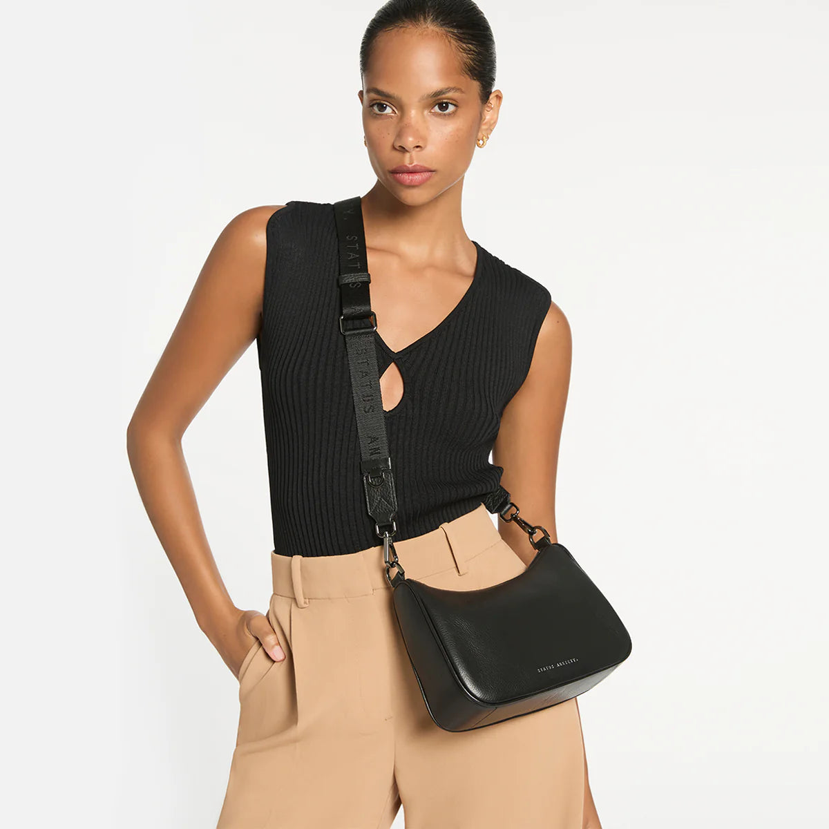 Status Anxiety - Look Both Ways Bag (Black) Status Anxiety