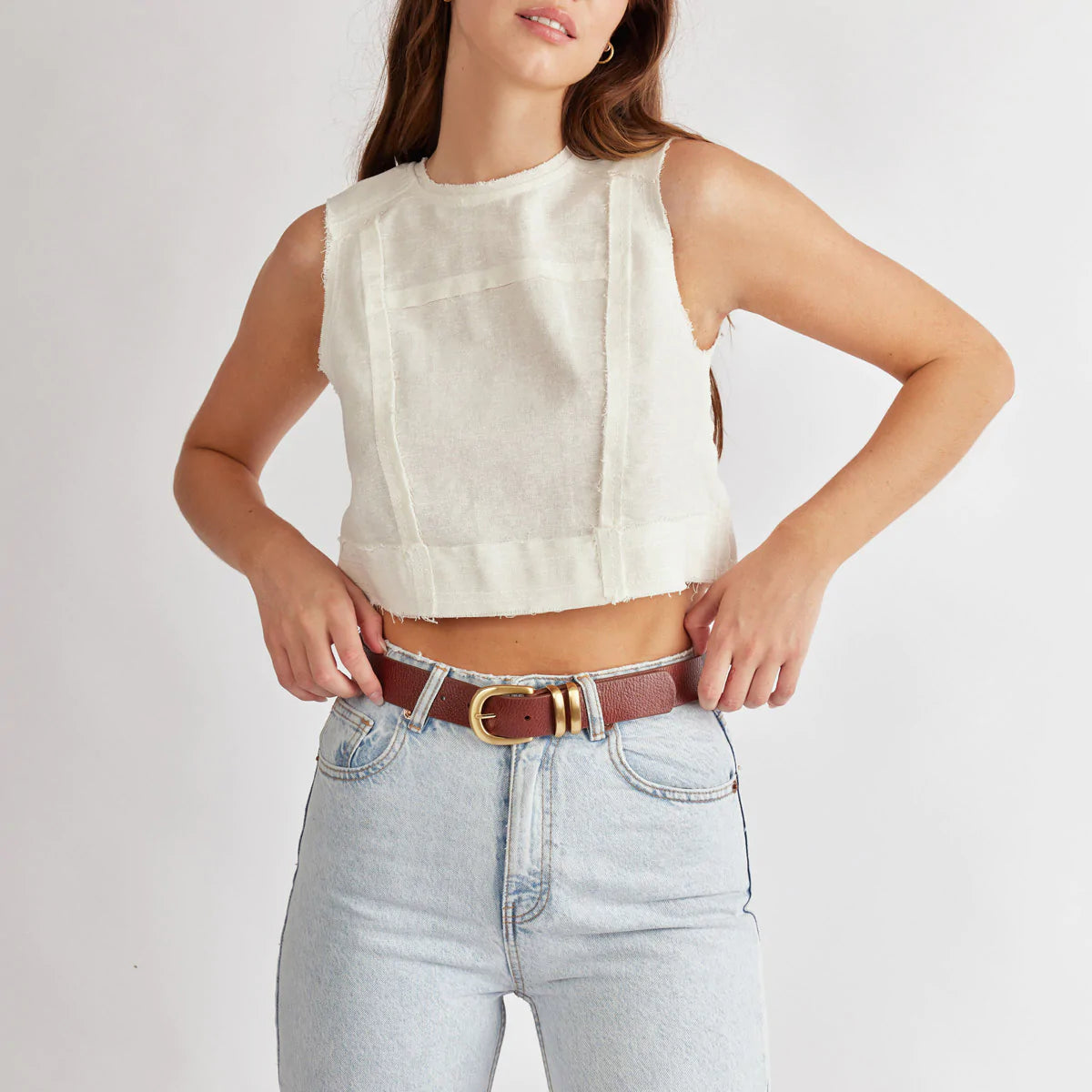 Status Anxiety - Let It Be Belt (Tan/Gold) Status Anxiety