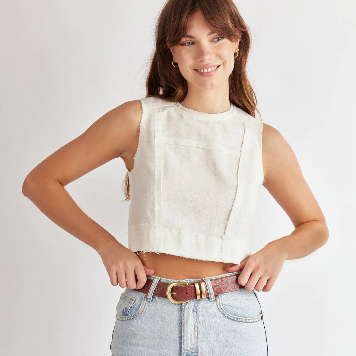 Status Anxiety - Let It Be Belt (Tan/Gold) Status Anxiety