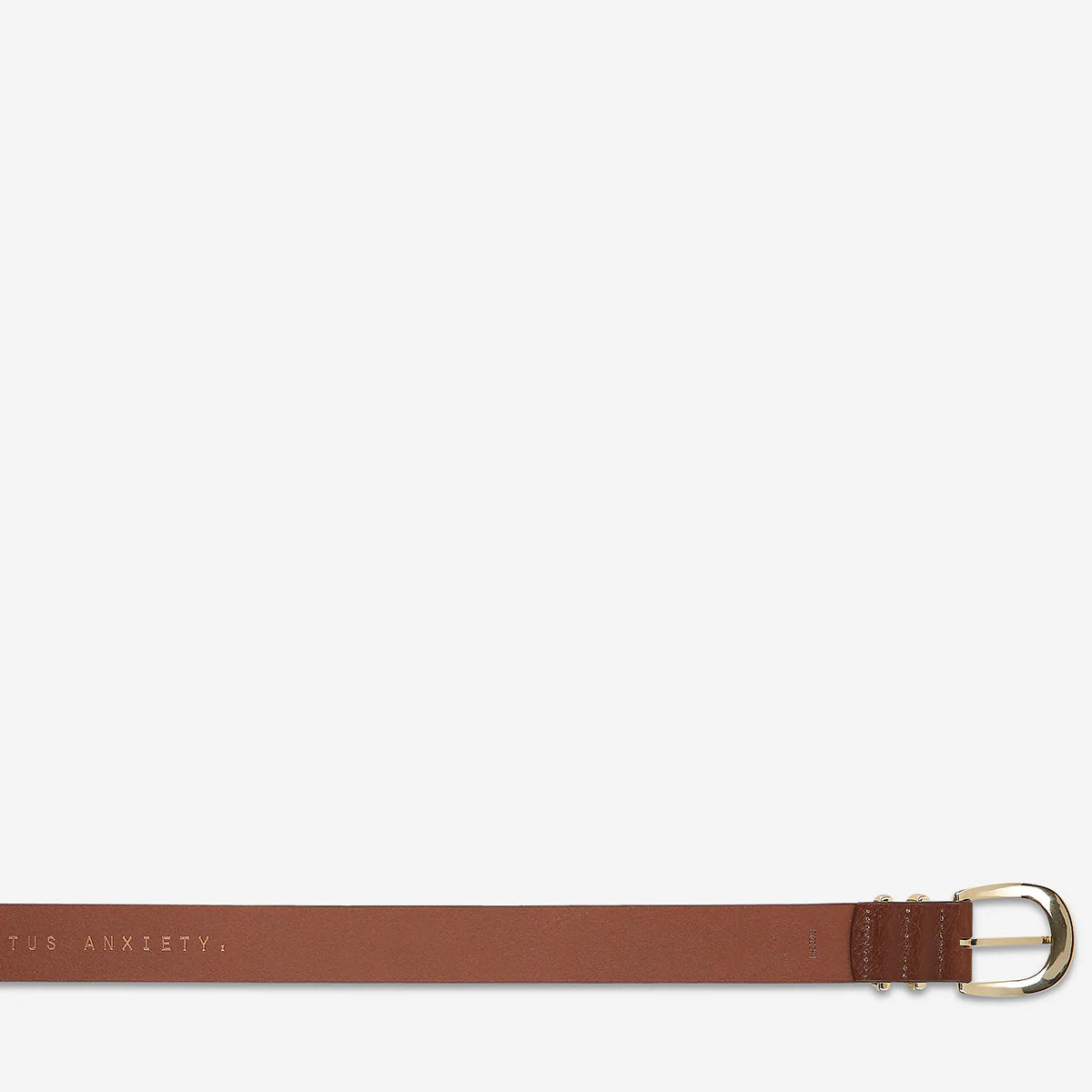 Status Anxiety - Let It Be Belt (Tan/Gold) Status Anxiety