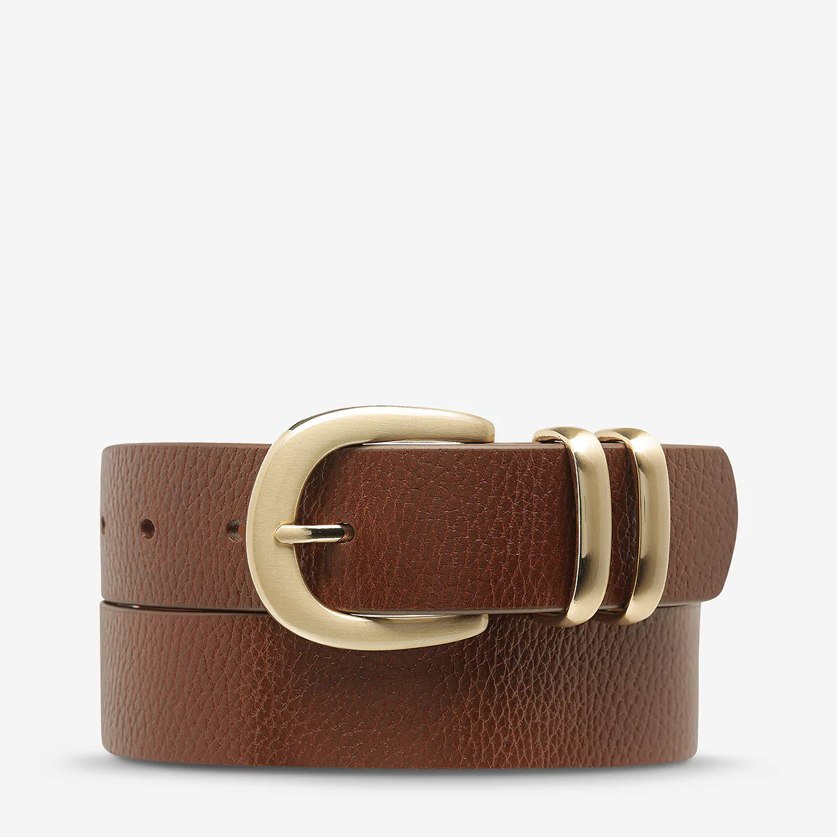 Status Anxiety - Let It Be Belt (Tan/Gold) Status Anxiety