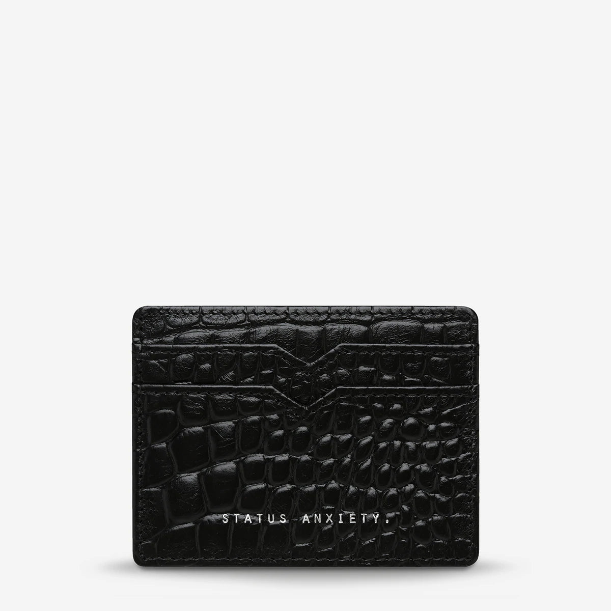 Status Anxiety Together For Now - Black Croc Emboss Status Anxiety