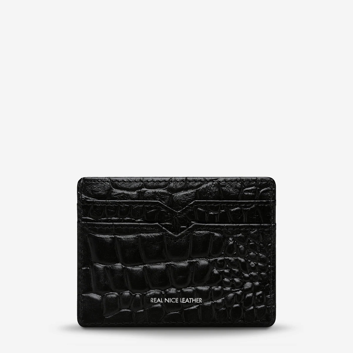 Status Anxiety Together For Now - Black Croc Emboss Status Anxiety