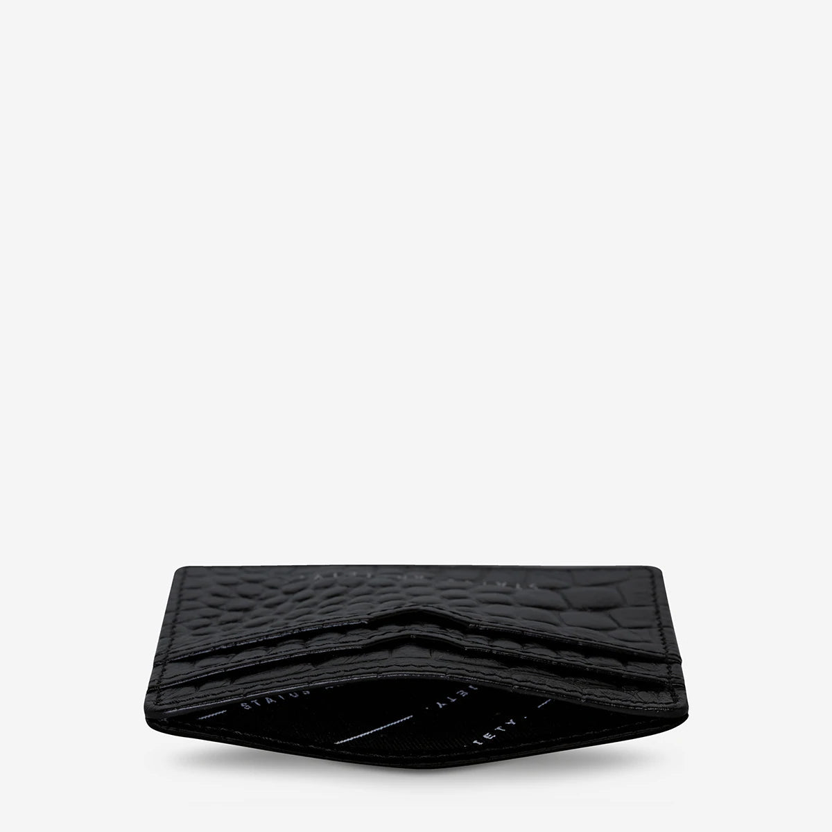 Status Anxiety Together For Now - Black Croc Emboss Status Anxiety