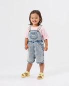 Goldie + Ace - Burton Vintage Washed Denim Overalls (Light Denim) Goldie + Ace