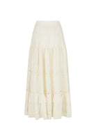 Spell - Ines Tiered Maxi Skirt (Light Sand) Spell