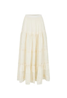 Spell - Ines Tiered Maxi Skirt (Light Sand) Spell