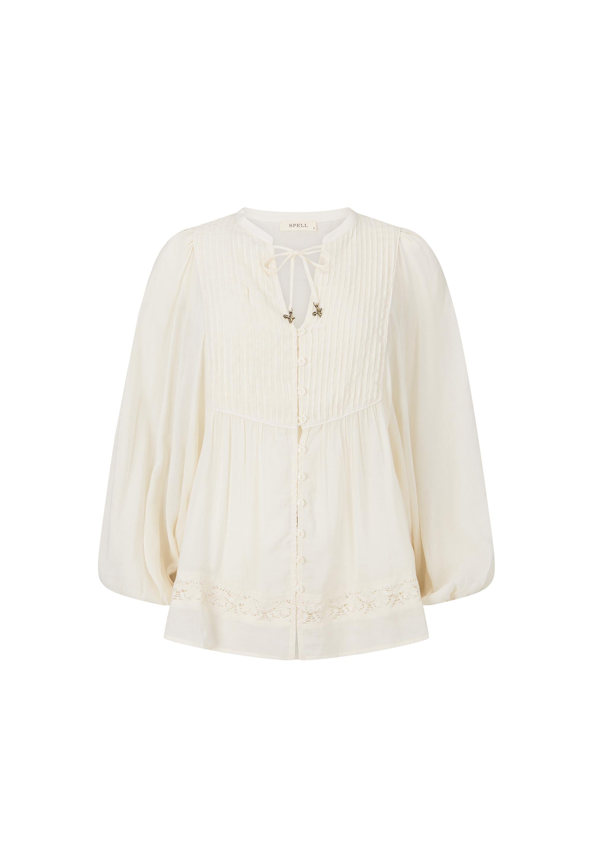 Spell - Ines Boho Blouse (Light Sand) Spell