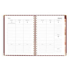 Fox & Fallow - 2027 A4 Academic Vertical Planner (Merlot Pinstripe) Fox & Fallow
