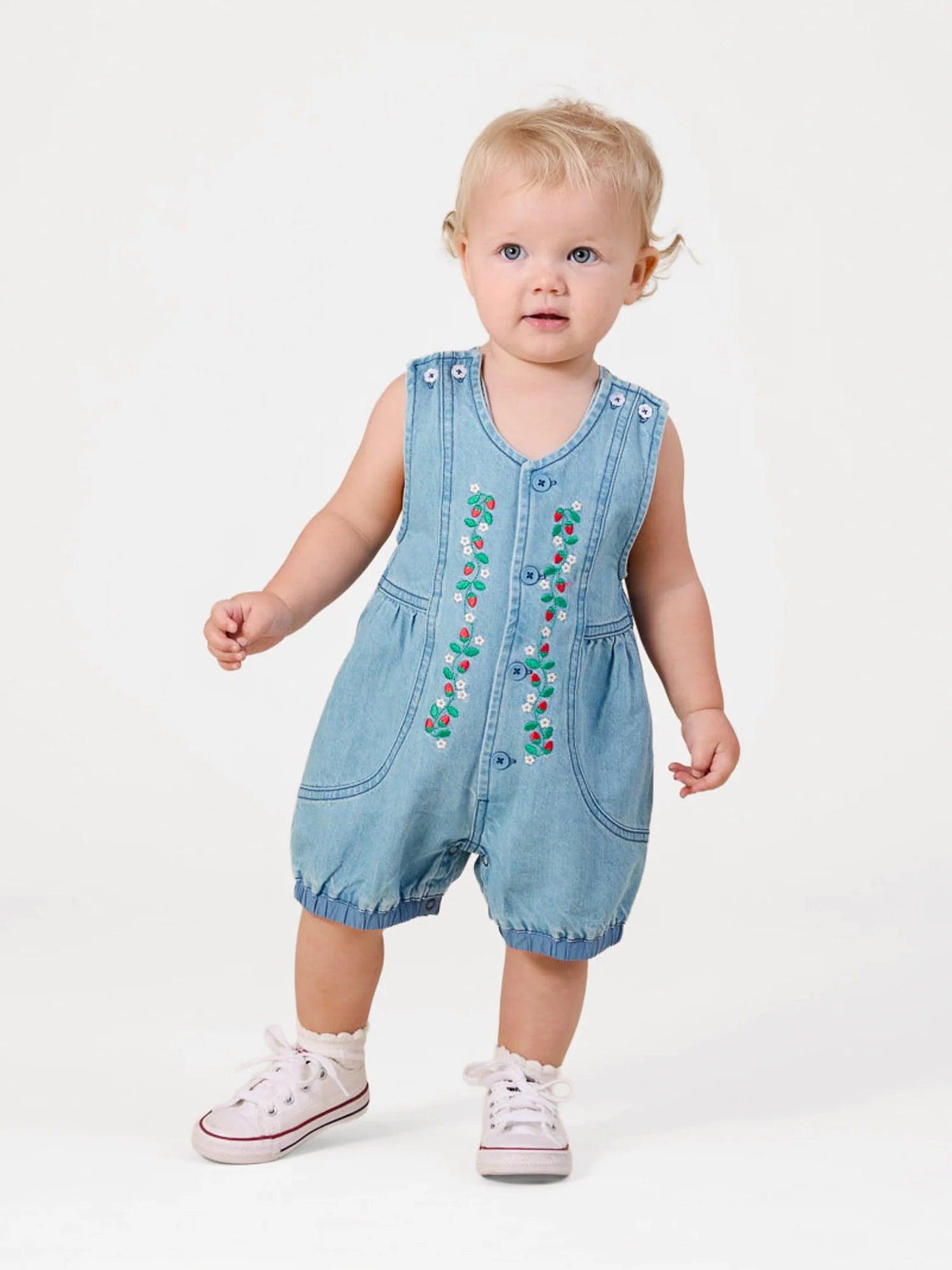 Goldie & Ace - Wild Strawberry Nina Romper Goldie + Ace