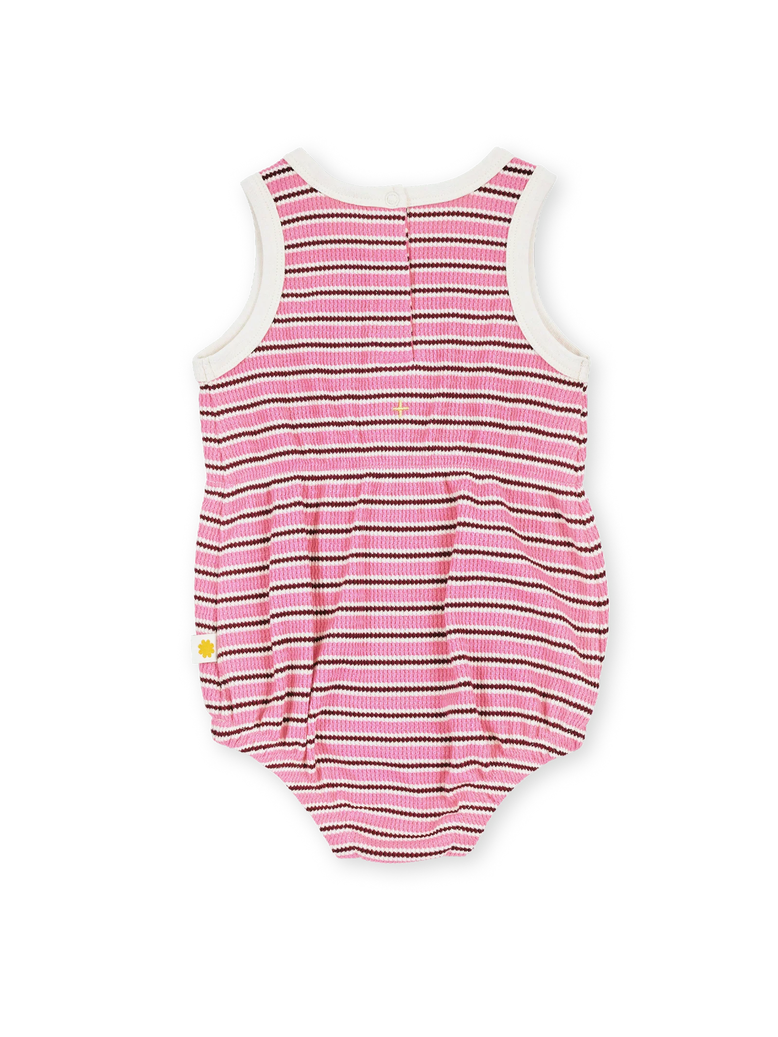 Goldie + Ace - Waffle Bubble Romper (Pink) Dear Blackbird Boutique