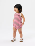 Goldie + Ace - Waffle Bubble Romper (Pink) Dear Blackbird Boutique