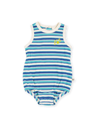 Goldie + Ace - Waffle Bubble Romper (Blue) Dear Blackbird Boutique