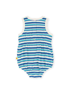 Goldie + Ace - Waffle Bubble Romper (Blue) Dear Blackbird Boutique