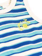 Goldie + Ace - Waffle Bubble Romper (Blue) Dear Blackbird Boutique