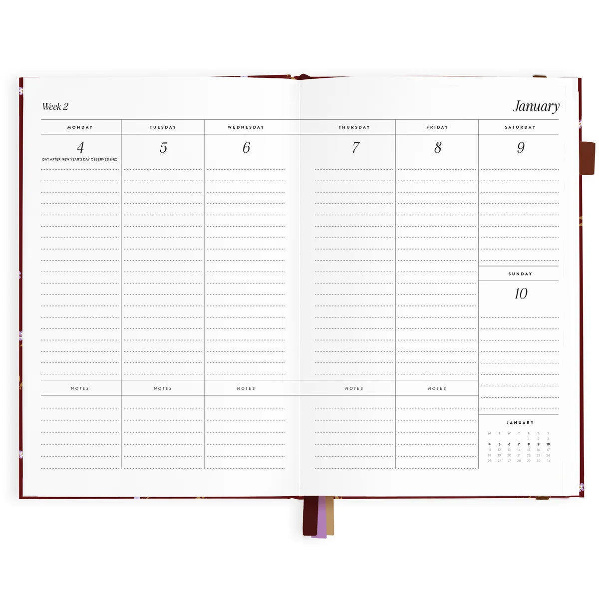Fox & Fallow - 2027 A5 Vertical Planner (Cherry Wisteria) Fox & Fallow