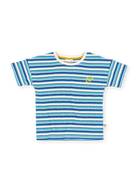 Goldie + Ace - Waffle Stripe T-Shirt (Blue) Goldie + Ace