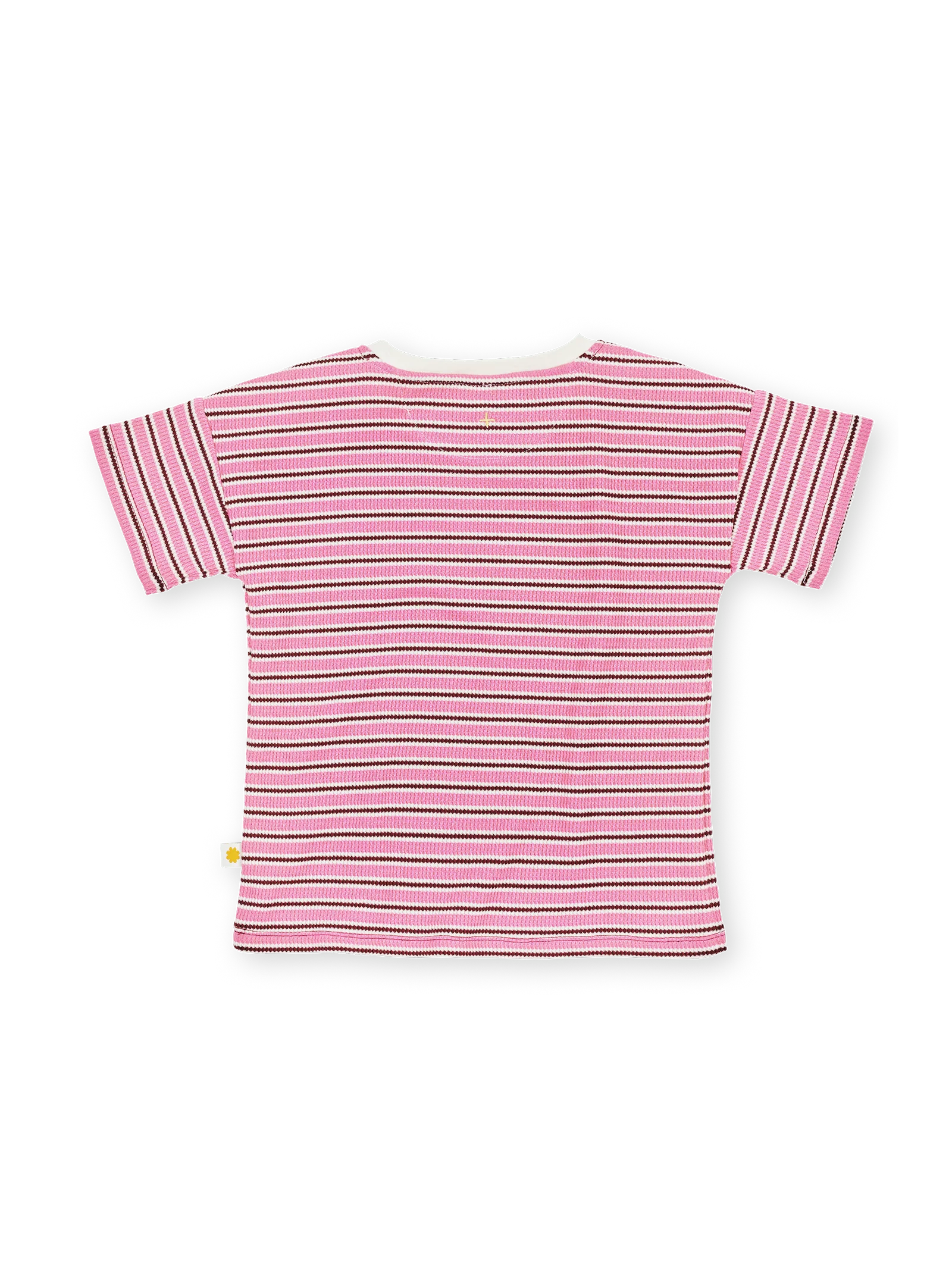 Goldie + Ace - Waffle Stripe T-Shirt (Pink) Goldie + Ace
