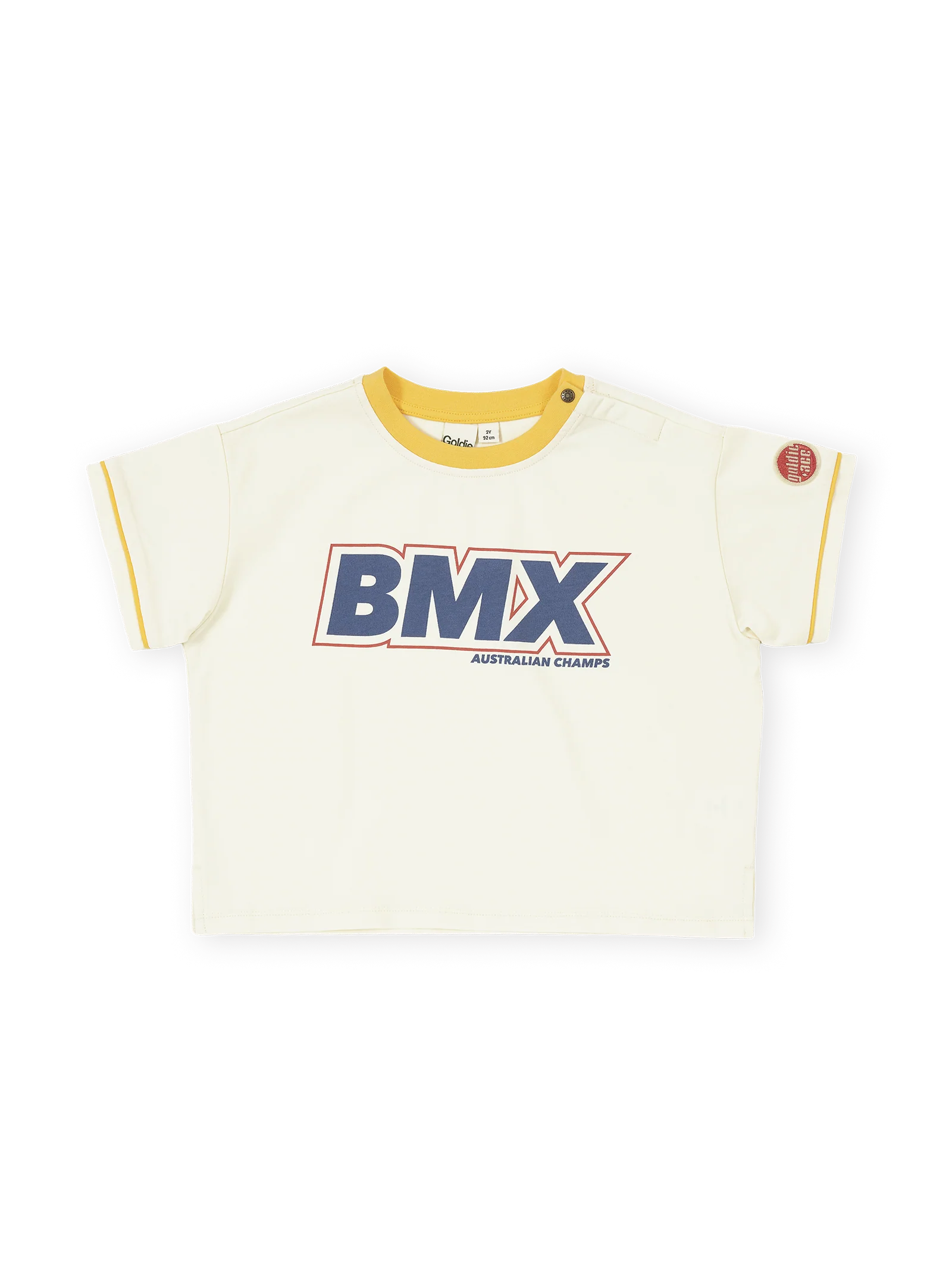 Goldie & Ace - Oversized BMX T-Shirt (Antique White) Goldie + Ace