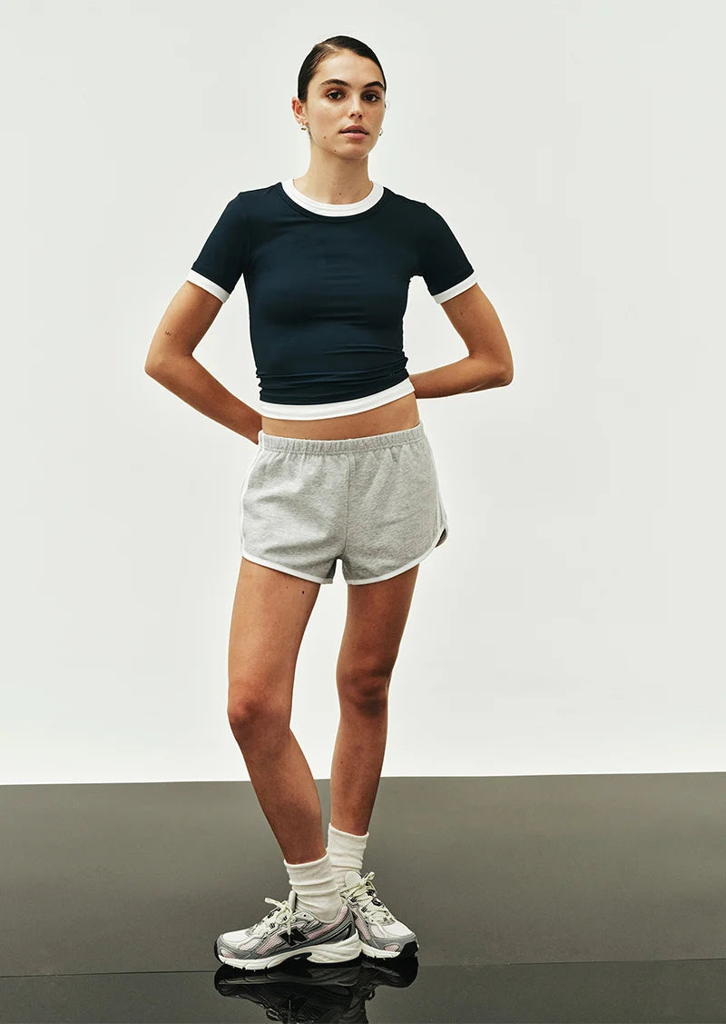 P.E Nation - Foundation Layer SS Tee (Dark Navy/White) P.E Nation