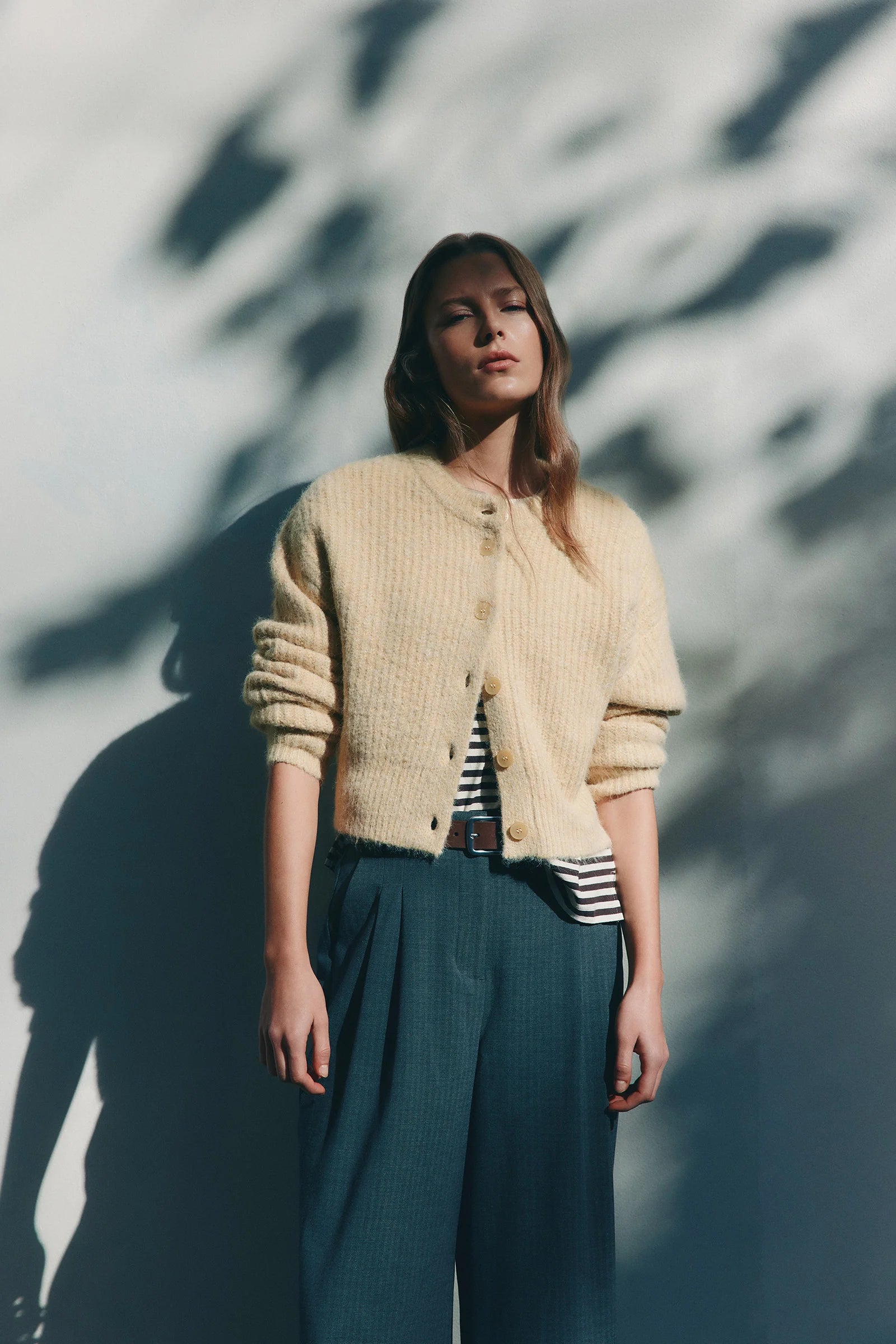 Nude Lucy - Nixon Cropped Cardigan (Butter) Nude Lucy