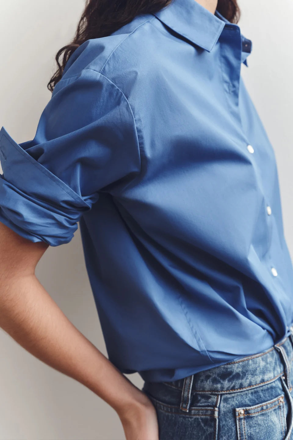Assembly Label - Micha Popplin L/S Shirt (New Blue) Assembly Label