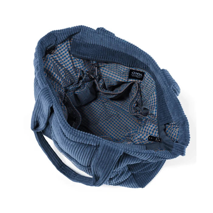 OiOi - Everyday Tote (Ocean Blue Corduroy) OiOi